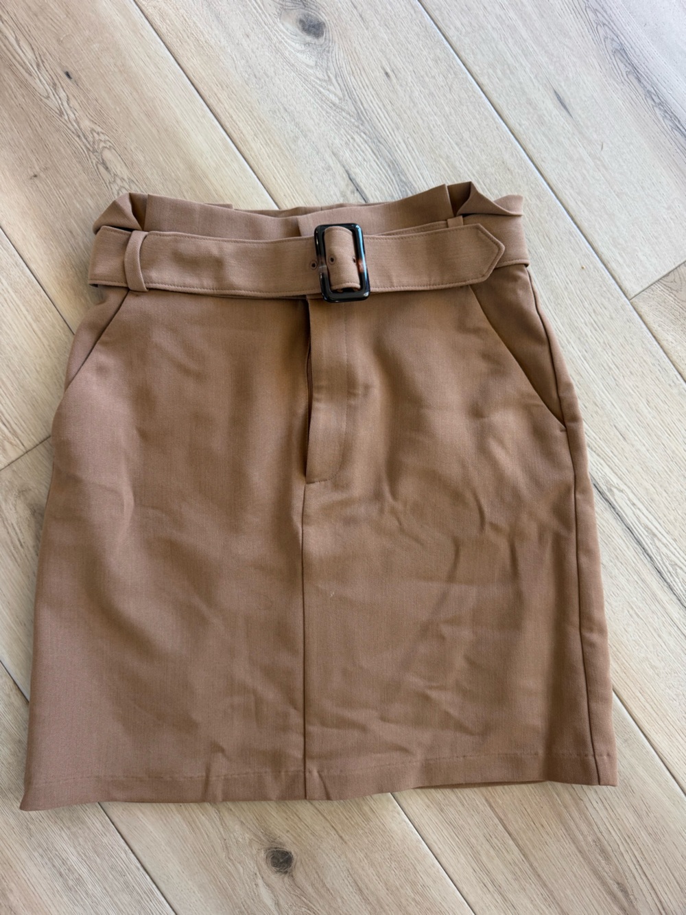 Banana Republic Belted Brown Skirt in Camel Brown